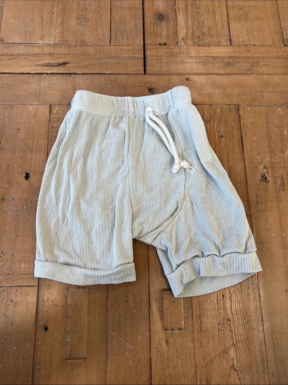 Childhoods mint ribbed short sleeve tee and shorts set 5T made in the USA - Picture 8 of 10